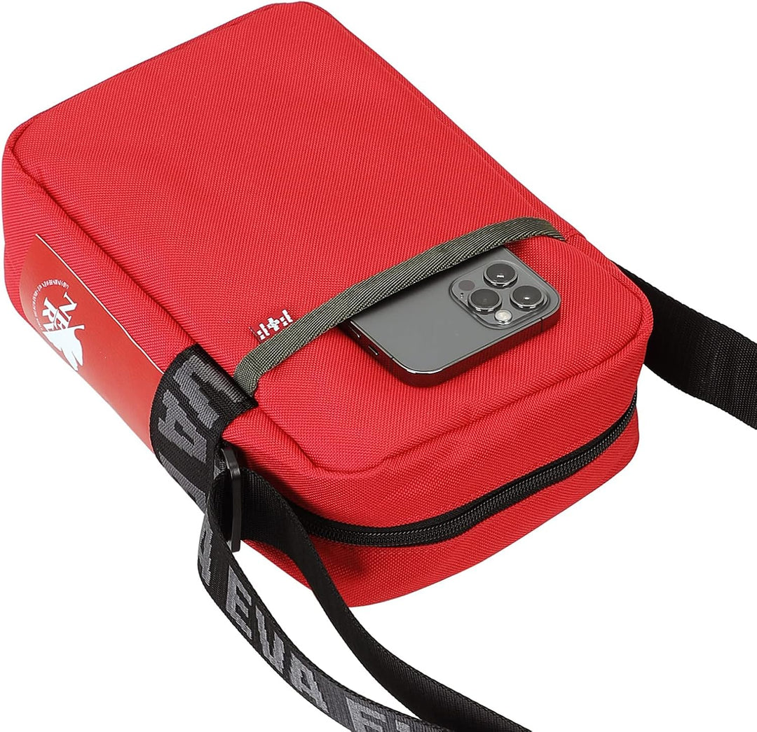 FIREFIRST x RADIO EVA - Evangelion Mini Shoulder Bags Schule Schultertaschen Rot W15×H23×D8（cm）, Rot