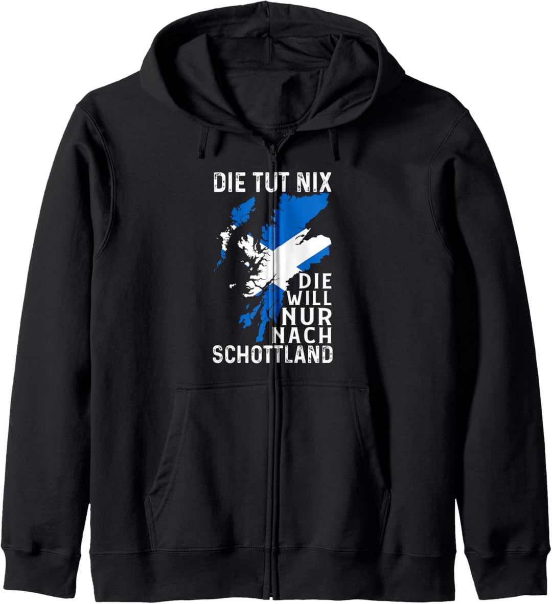 Die tut nix die will nur nach Schottland Dudelsack Kapuzenjacke