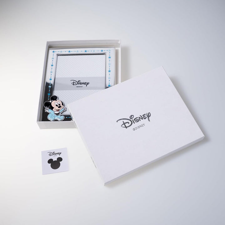 VALENTI & CO. Disney Baby - Mickey - Bilderrahmen in Silber für Kinder, Geschenkidee für Taufe, Gebu