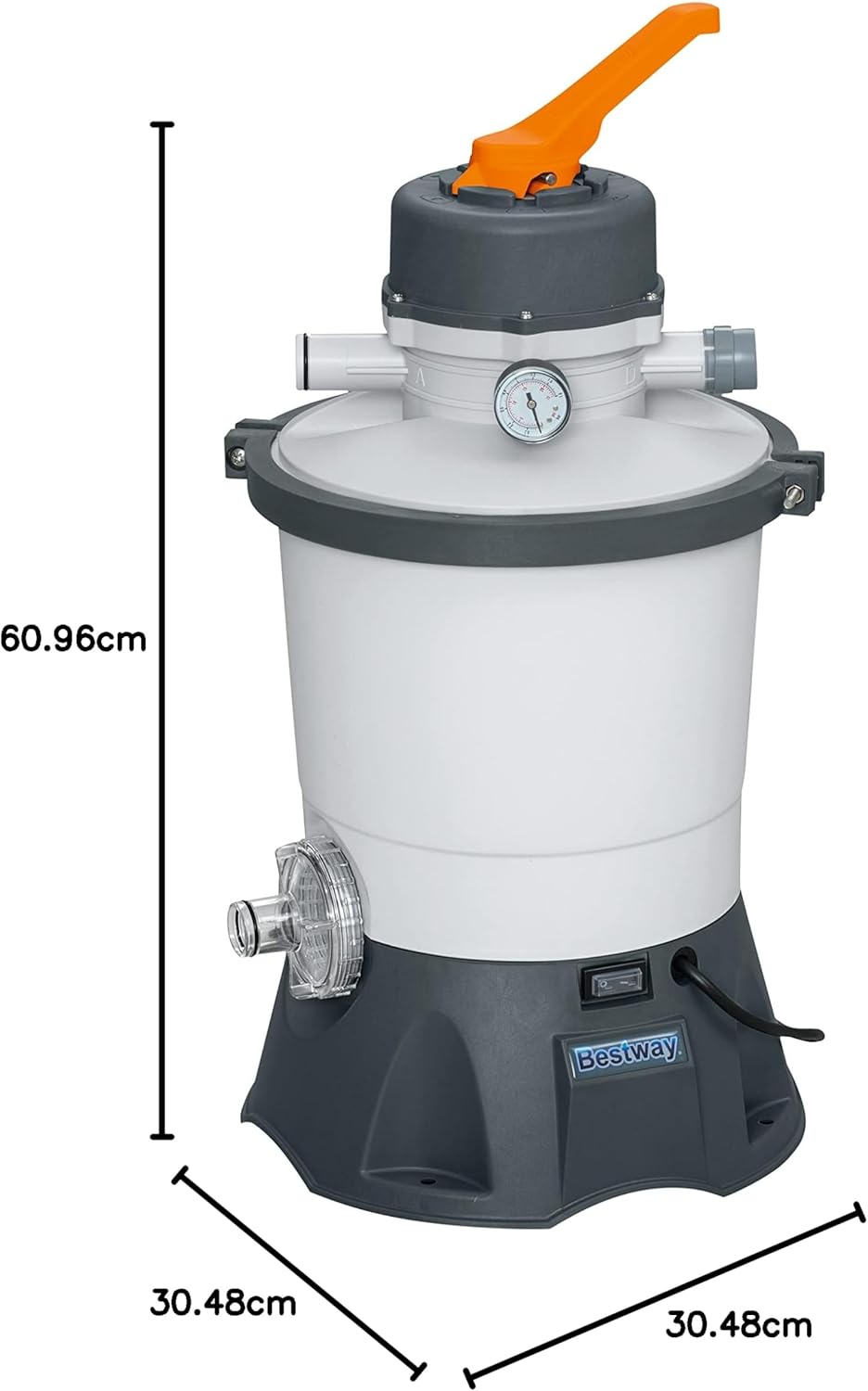 Bestway Water_Pump Pompa filtro piscina Bestway a sabbia 85W 3 028 l/h neues Modell, 3 028 l/h neues