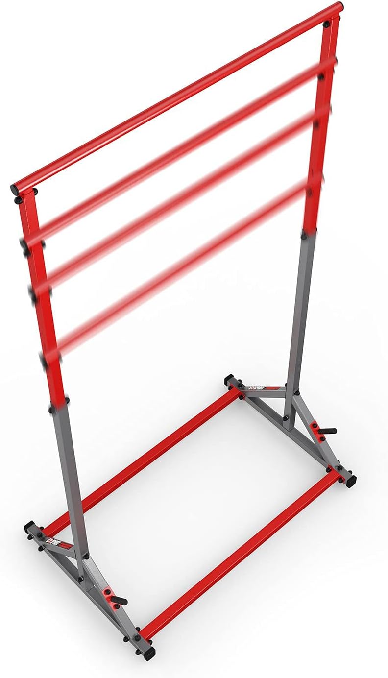 K-Sport: Stationäre Klimmzugstange bis 140kg, mit Pull-Up Bar & Halter für Gewichte I Klimmzugturm f