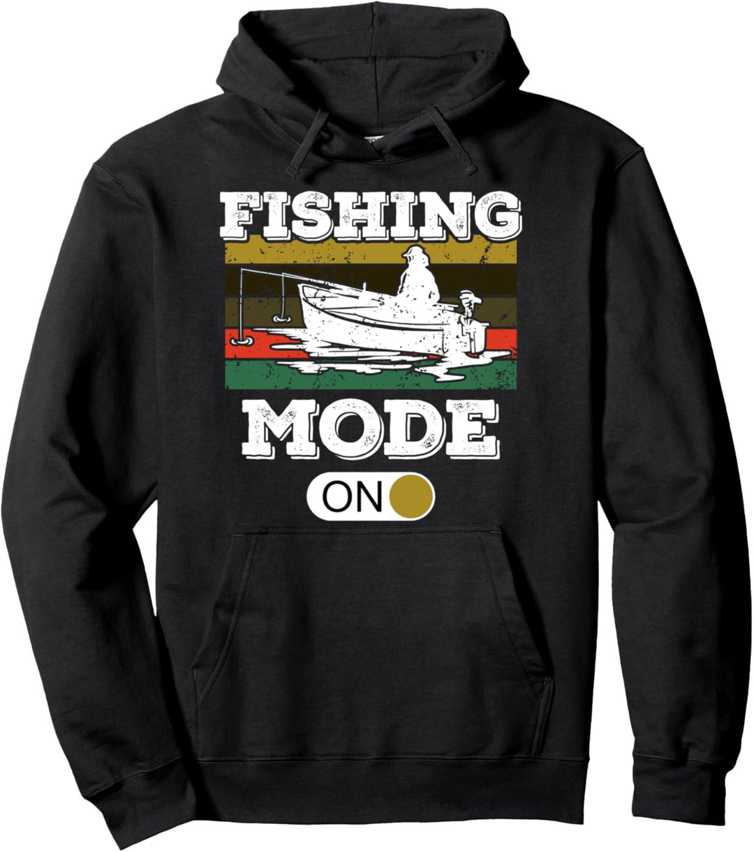 Retro-Fischkunst für die Nostalgie im Stil der 1990er Jahre Pullover Hoodie