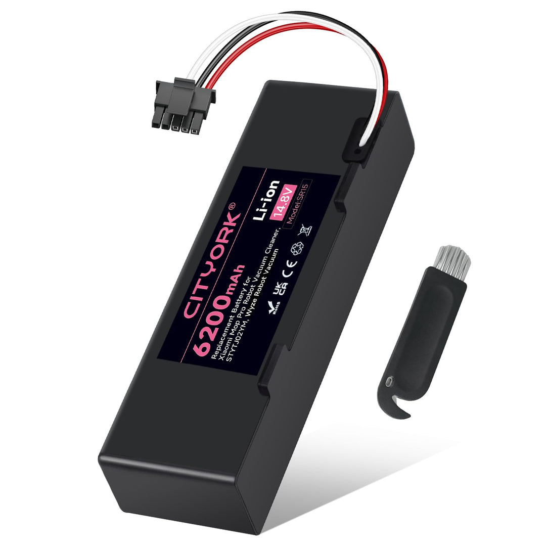 CITYORK 6200mAh 14,4V Li-Ion Akku für Xiaomi Mop 2S / Mop Pro/Mop P, Ersatzakku kompatibel mit Xiaom