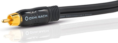 Oehlbach BOOOM - Subwoofer Y-Cinch-Kabel (2 x Cinch auf 1 x Cinch, druckvolle Basswiedergabe & effek