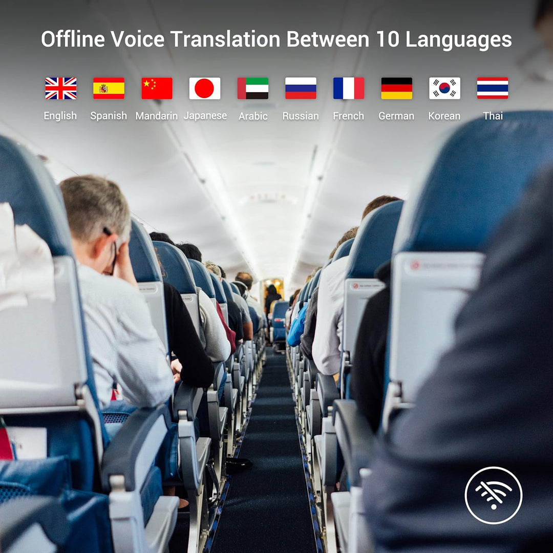 ANFIER Offline Sprachübersetzer [Neuester AI-Sprachübersetzer - W12] 144 Sprachen und Akzente mit 3,