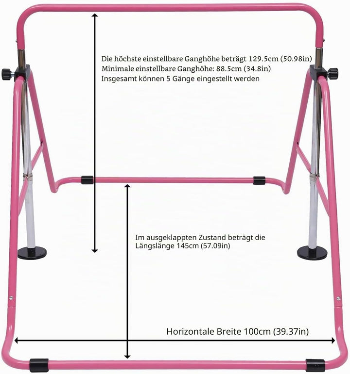 Gymnastik Reck Stufenbarren Klimmzugstange Turnen Sport Stable Stange Horizontale Garten TurngeräT T