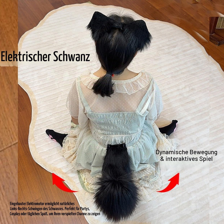 Elektrischer Schwanz, motorisierter Schwanz, beweglicher Kunstschwanz für Cosplay und Paty, flauschi