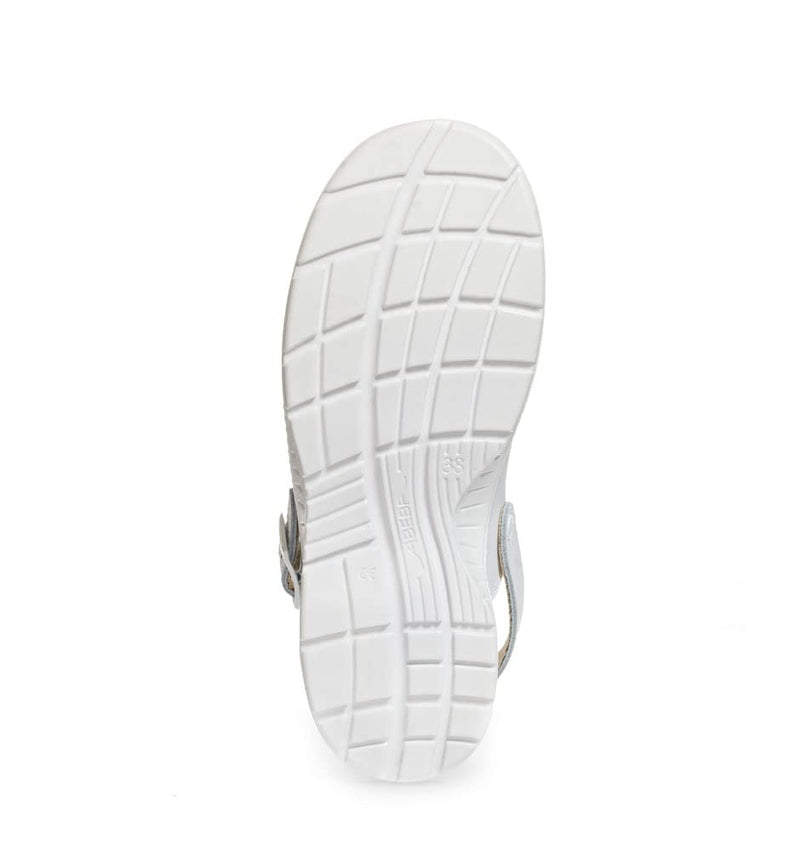 Abeba S-Schuh x-Light Clog Weiss, Glattleder,711041, CE, EN ISO 20345:2012, SB, Gr. 35-48 35/48 EU W