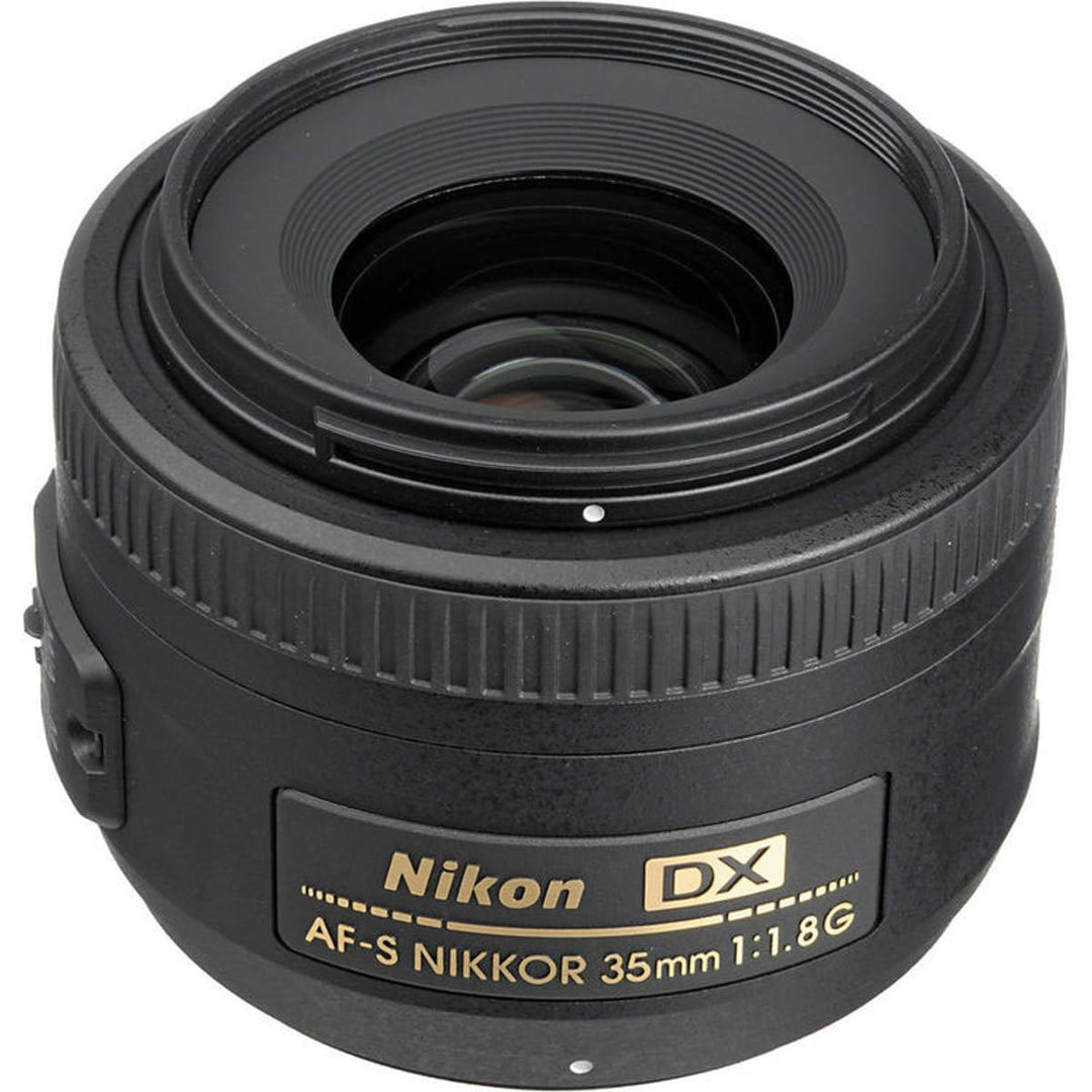Nikon 2183 AF-S DX Nikkor 35mm 1:1,8G Objektiv (52mm Filtergewinde) Single, Single