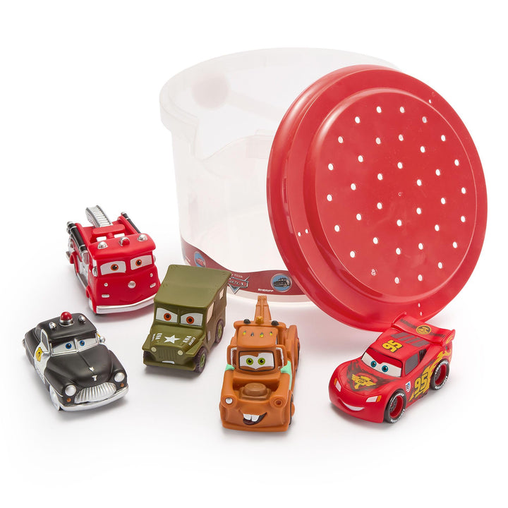 Disney Store Official - Pixar - Cars - Badespielzeugset - 5 Teile - Mit Lightning McQueen, Mater, Lu