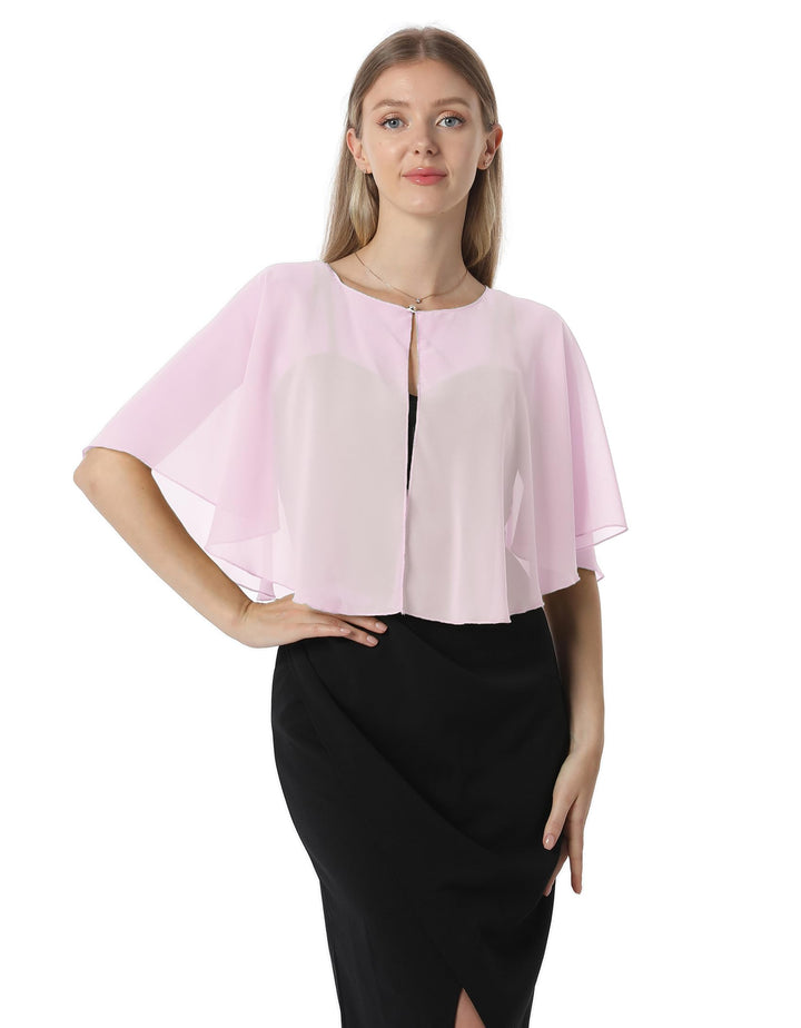 Chiffon Capelet Soft capes Shawls and Wraps for Evening Dress Wedding Cape 1920s shawl accessories f