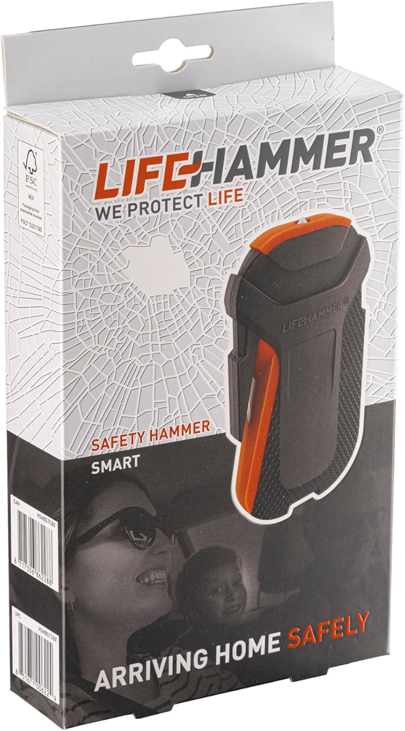 LIFEHAMMER EVOLUTION - Automatischer Notfallhammer für Auto & SMART- Automatischer Notfallhammer für