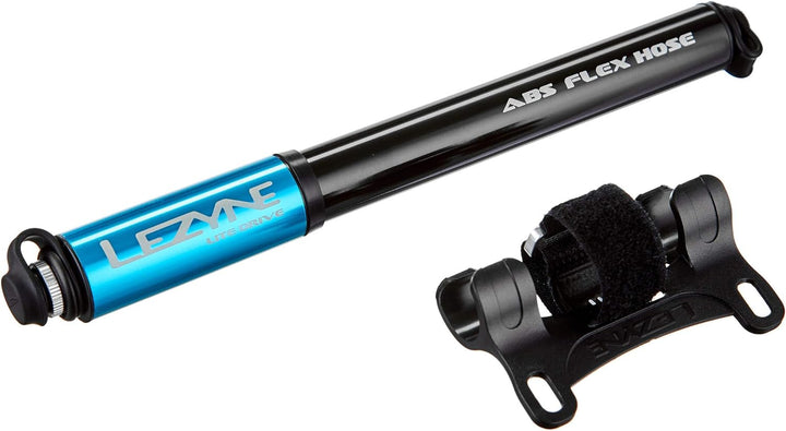 Lezyne 47128059893VAR - Mini pumpenpumpe Aluminium LITE Drive CNC 160PSI 11 BAR 180MM blau, blau
