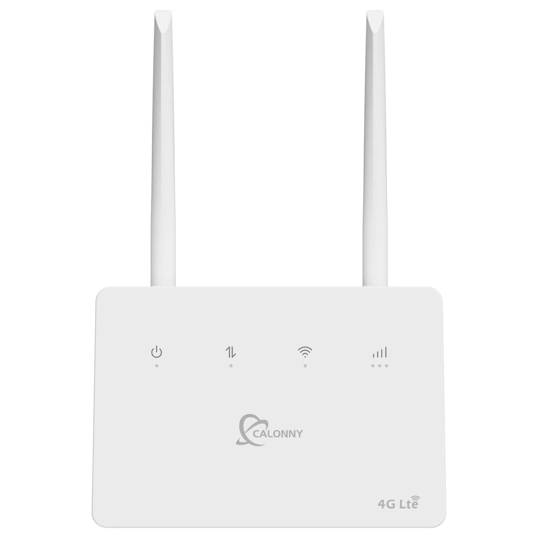 Calonny Router 4G LTE WiFi mit SIM Cat4 300mbit/s Wireless Modem, LAN/WAN -Port, ohne Konfiguration,