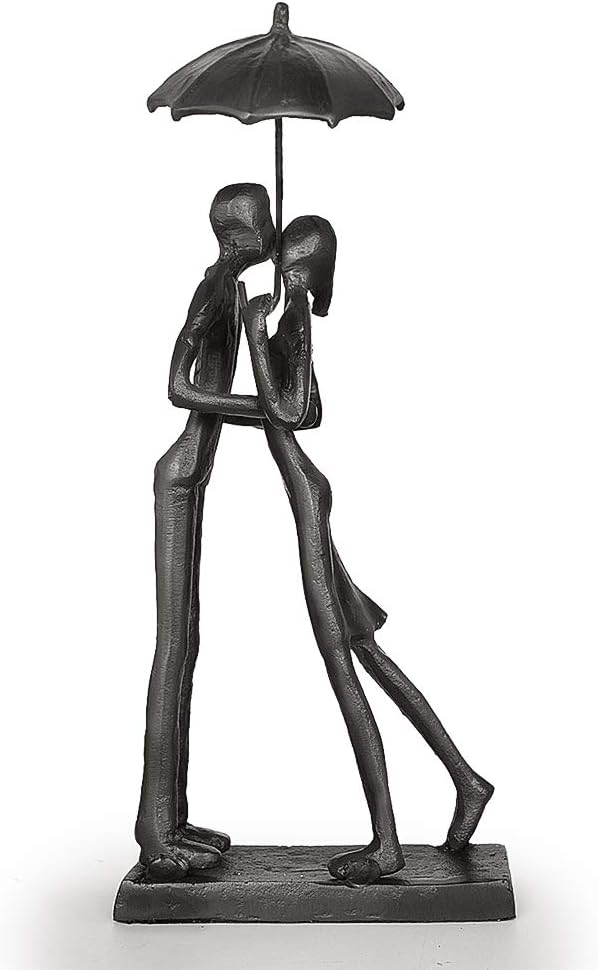 Dreamseden Liebevolles Paar Kunst Eisen Skulptur Leidenschaftliche Liebe Statue Romantische Metall O