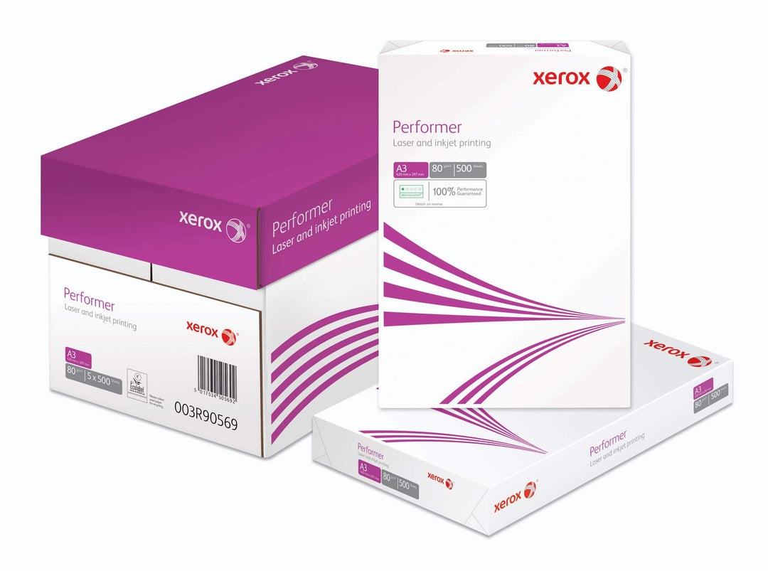 Xerox Performer Multifunktions-Papier, 80 g/m², A3, 1 Karton, 5 Packungen, 2.500 Blatt 1 Karton; A3,