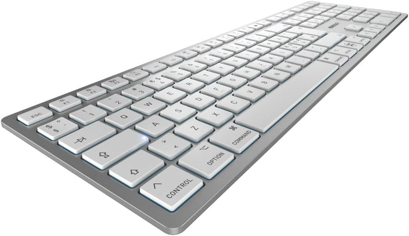 CHERRY KW 9100 Slim for MAC, kabellose Tastatur, Mac-Layout, Pan-Nordisches Layout (QWERTY), wahlwei