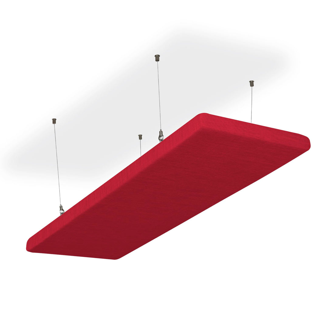 SILENT4® Schallabsorber Decke 114x33x5cm Akustikbild Akustikpaneele aus Akustikvlies, Seilmontage, m