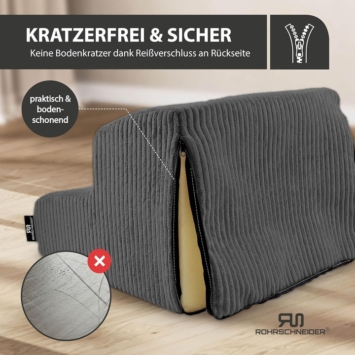 Rohrschneider Hundetreppe kleine Hunde | Made in EU | Haustiertreppe mit Rutschfester Unterseite | K