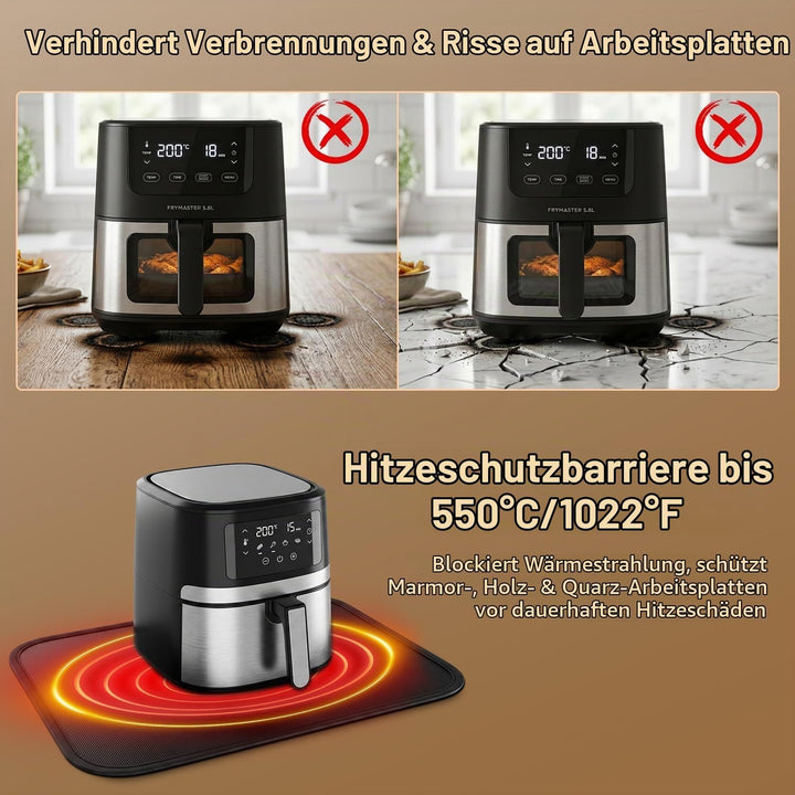 2 Stück Feuerfeste Unterlage Hitzebeständige