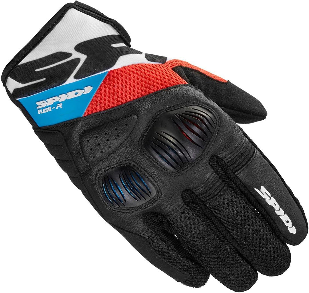 SPIDI Herren Flash-R Evo Motorradhandschuhe S Rot/Blau, S Rot/Blau