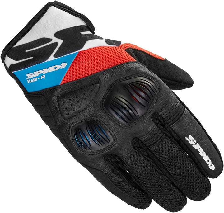 SPIDI Herren Flash-R Evo Motorradhandschuhe S Rot/Blau, S Rot/Blau