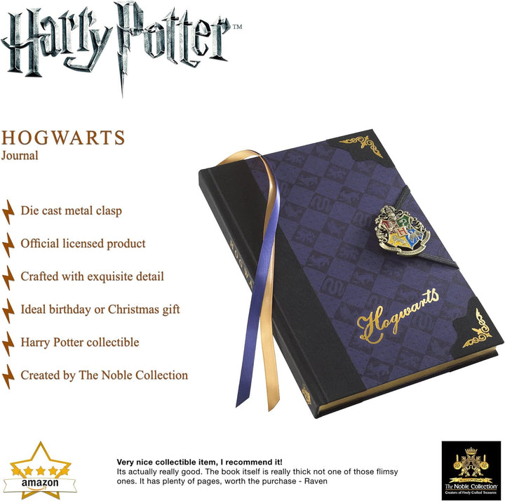 The Noble Collection NN7335 Harry Potter Premium Notizbuch Hogwarts Wappen Hardcover, gebunden, mit