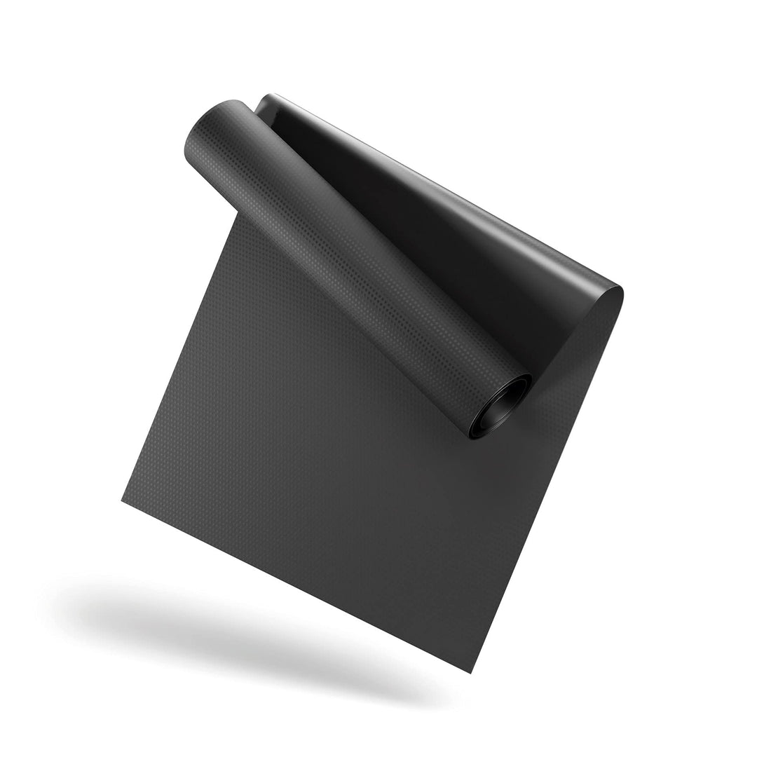 LILENO SPORTS Bodenschutzmatte [90x200 cm] Schwarz - Laufband Matte 1 mm Dicke - Fitness Unterlegmat