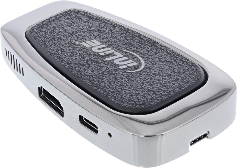 InLine® Multifunktions-Hub USB 3.2 Gen.2 USB Typ-C (2X USB-A 10Gb/s + 1xHDMI 4K@60Hz + 1x USB-C 10Gb