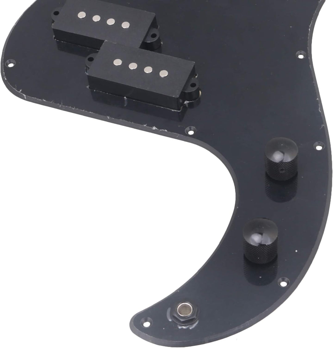 BQLZR Prewired PB Bass Pickguard Kit f¨¹r P-Bassgitarre schwarz