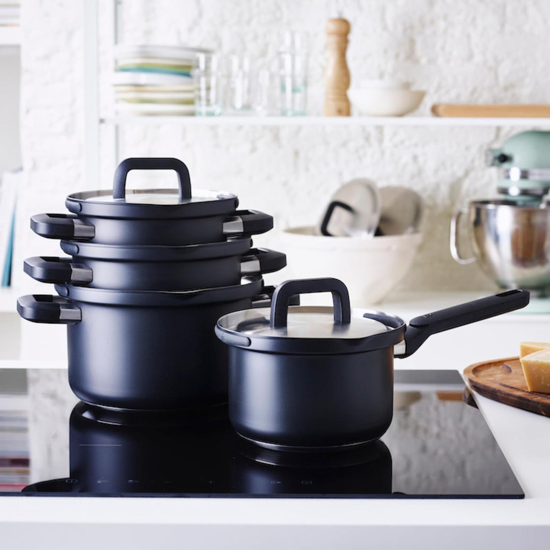 BK Flow Cool Black RVS pannenset 4-delig (1011764)