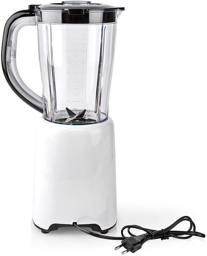 NEDIS Standmixer | 800 W | 1.5 l | Plastik | 2 Geschindigkeitsstufen | Schwarz/Weiss 0.88 m Schwarz/