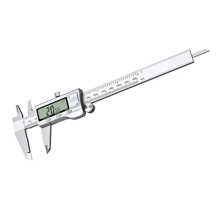 H35C Digitaler Messschieber aus Edelstahl mit LCD-Display, Messbereich 0–150mm / 0–6 Zoll – Präzise