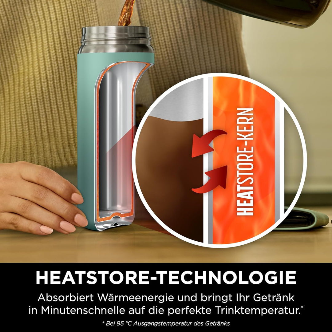 Ninja 400 ml Sip Perfect Trinkflasche für Heissgetränke, BPA-frei, spülmaschinenfest, Thermosflasche