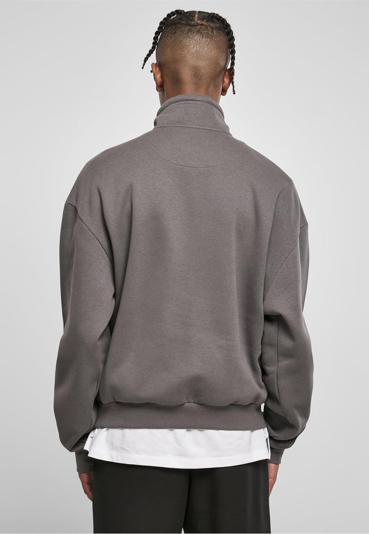 Urban Classics Herren Organic Drawstring Troyer Sweatshirt, M
