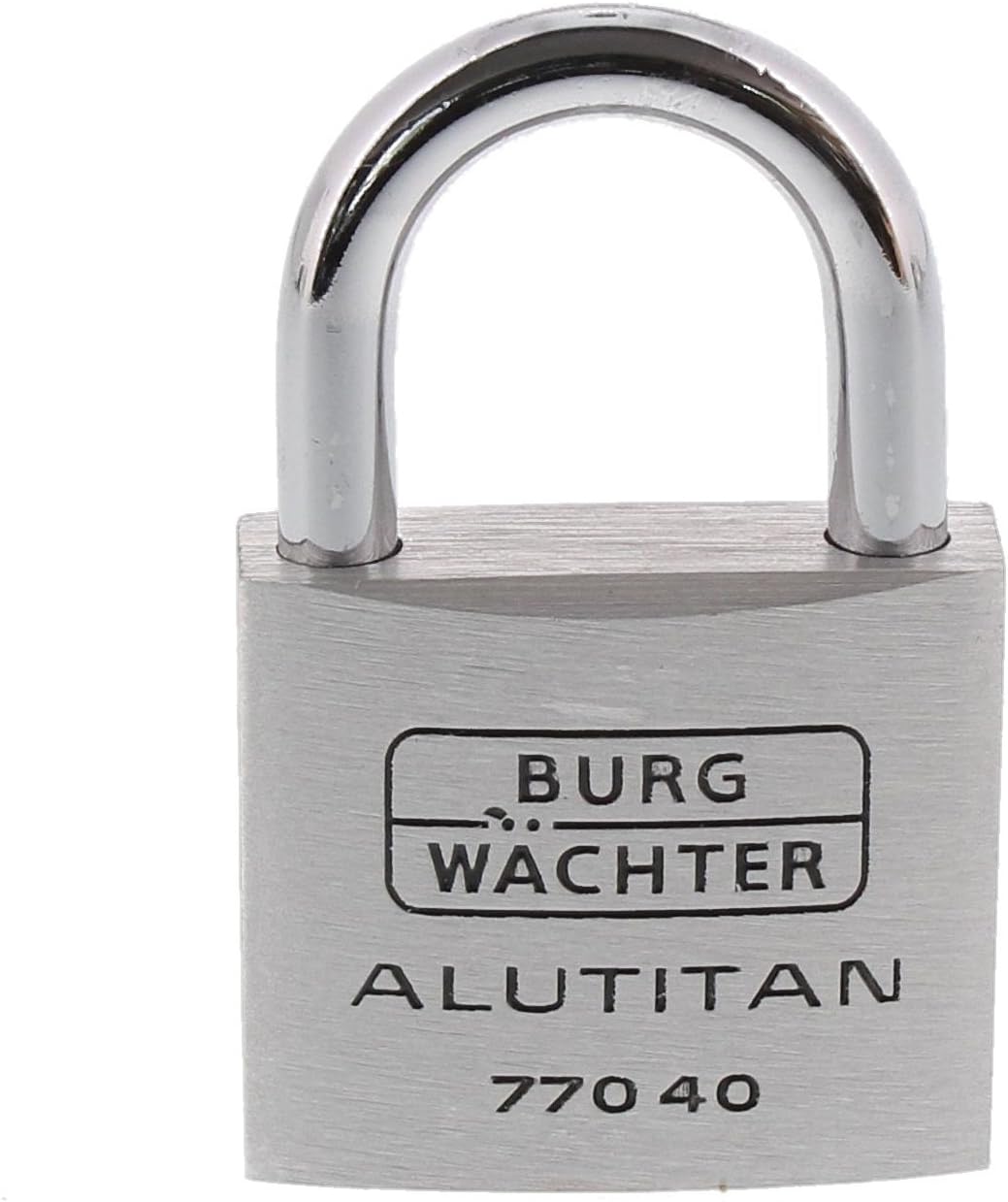 Burg-Wächter Vorhangschloss, Vorhängeschloss mit Schlüssel, Duo Set, 6,5 mm Bügelstärke, massives Al
