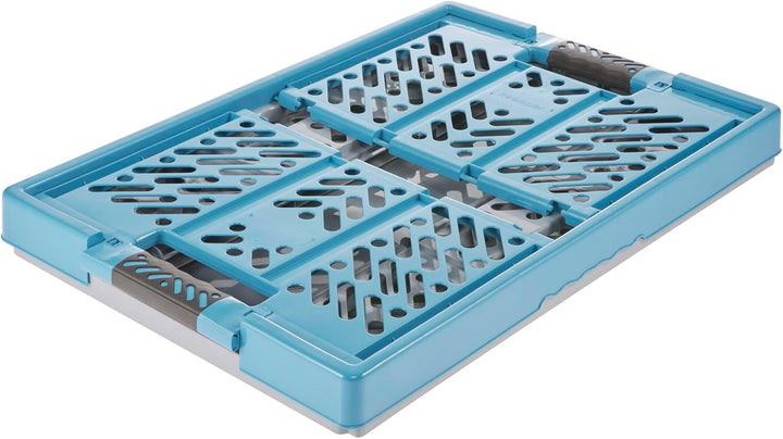 keeeper ben 4x Stabile Profi-Klappboxen mit Soft-Touch Griffen, 45 l, Eco Sky Blue Eco Sky Blue 4er