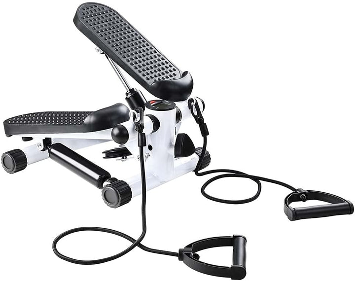 BAKAJI Stepper Training Fitness Cardio Beine Bauch Hüfte mit LCD-Display Kalorien Zeit und elastisch