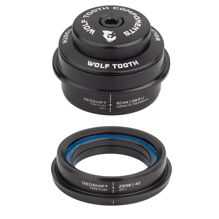 Wolf Tooth EC44 Upper ZS56 GeoShift unten 2 Grad Performance Angle Headset kurz XL, XL