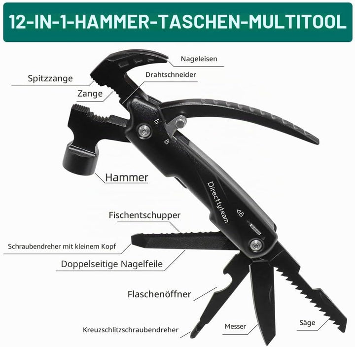 Kleine Geschenke Adventskalender Füllung 12 in 1 Multitool Camping Zubehör, Schneeflocken MultiTool,