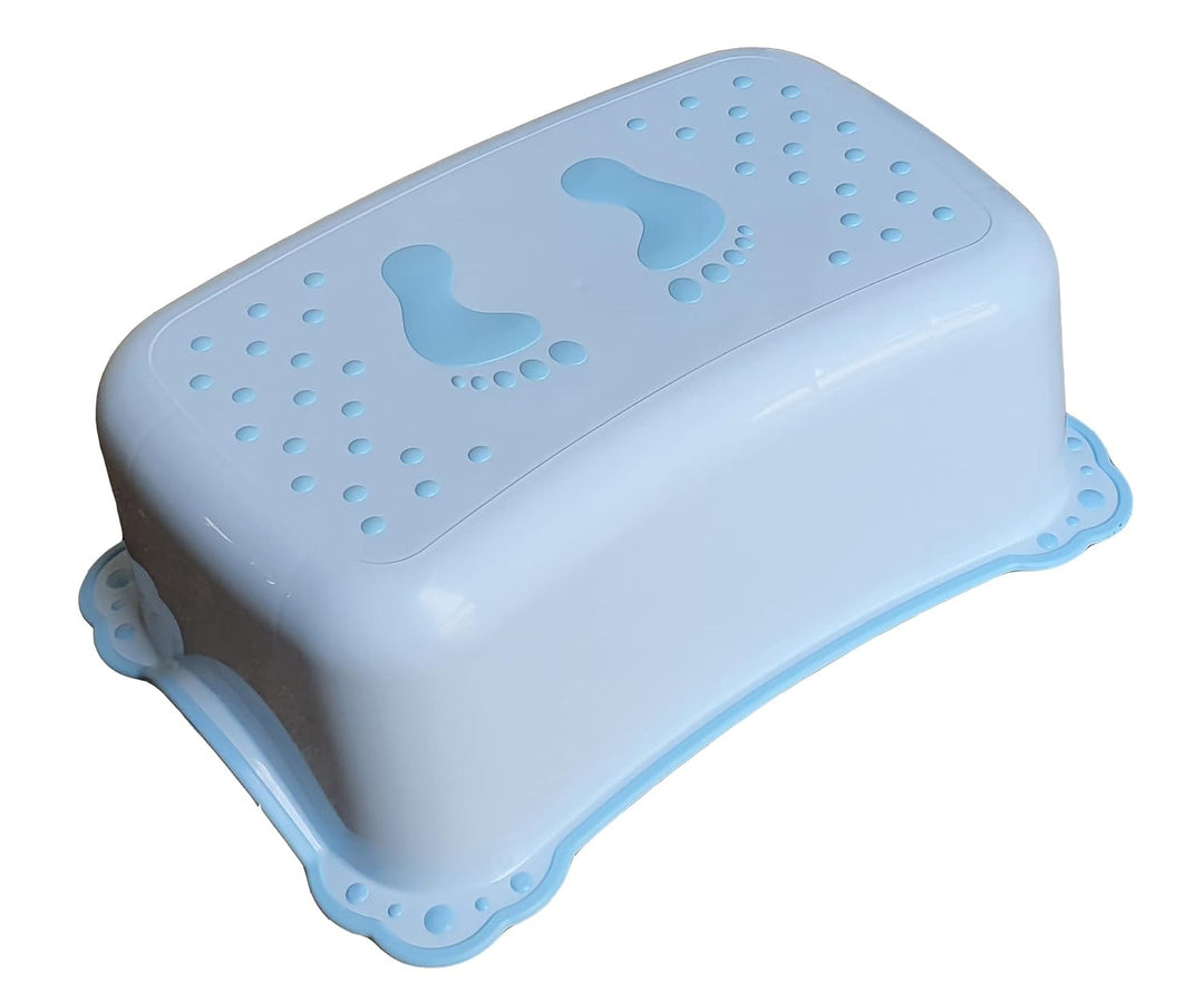 Baby Badeset Badewanne mit Abfluss Schemel Toilettentrainer blau