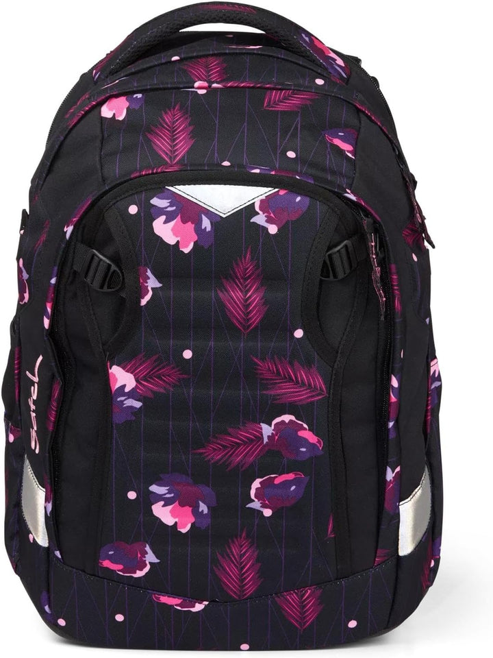 Satch Match Schulrucksack ab 5. Klasse, ergonomisch, erweiterbar auf 35 Liter, standfest, extra Fron
