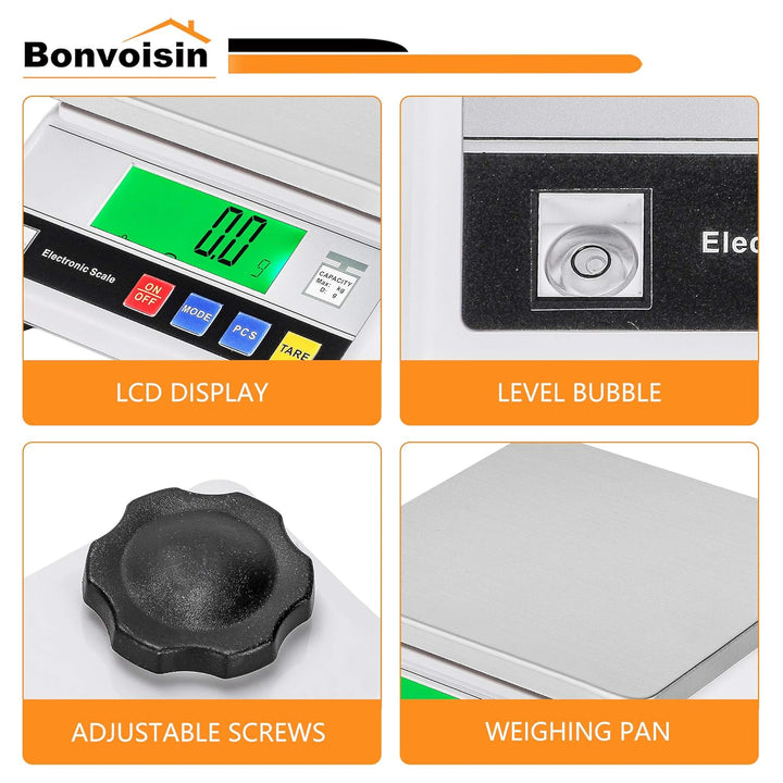 Bonvoisin 7500, 0.1g Zählwaage 3-10 kg OPTIONAL, 0,1 g Digitale Genaue Analytische Elektronische Waa