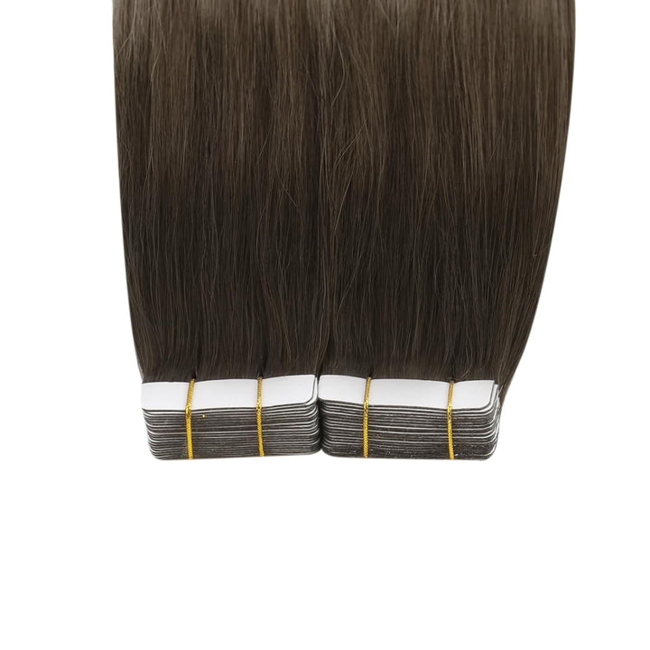 Ugeat Tape Extensions Echthaar Balayage 40 cm Goldbraun Echthaar Extensions Tape Haarverlängerung Gl
