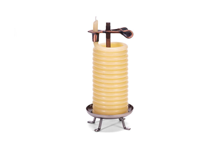 Candle by the Hour 48-Hour Tall Candle, Eco-Friendly Natural Beeswax with Cotton Wick, Tall Candle