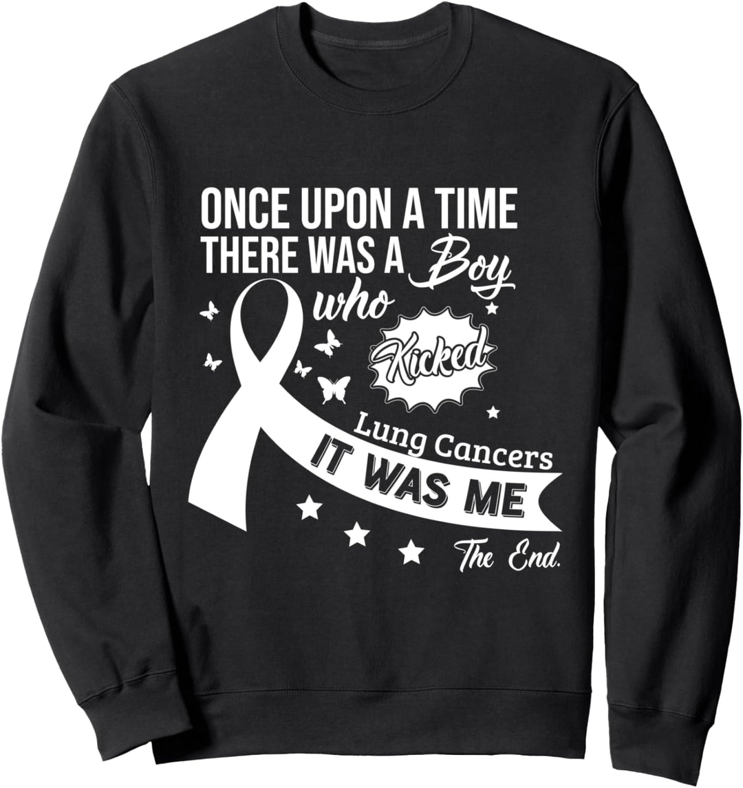 Lungen Krebs Kampf Schleife Sweatshirt