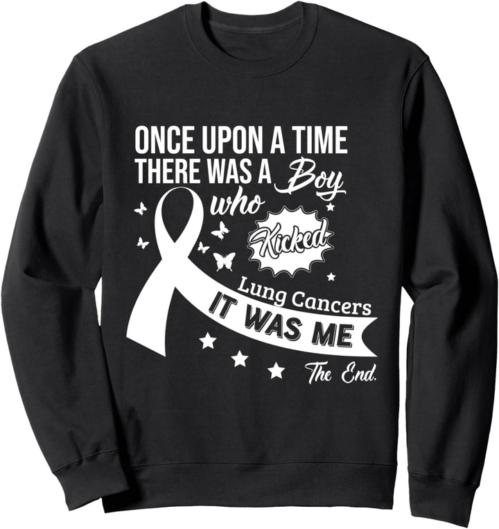 Lungen Krebs Kampf Schleife Sweatshirt
