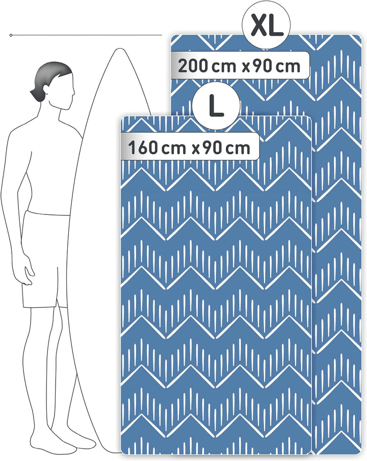 Fit-Flip Strandtuch XXL aus Mikrofaser - leicht und schnelltrocknend - 100% recyceltes Strandhandtuc