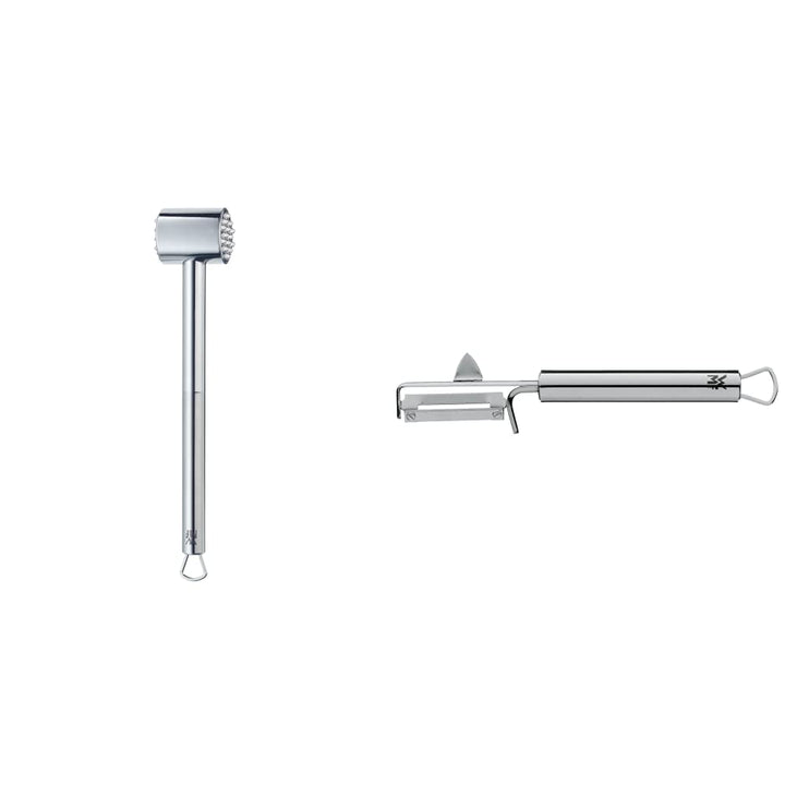 WMF Profi Plus Fleischhammer 25 cm, spülmaschinengeeignet & Profi Plus Kartoffelschäler Pendelklinge