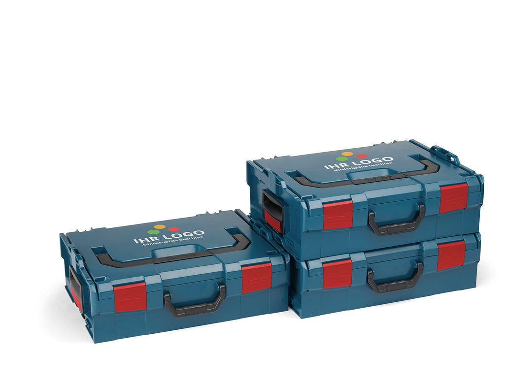 L-BOXX Sortimo L BOXX 136 3er Set | Grösse 2 professional blau individuell anpassbar mit Ihrem Logo